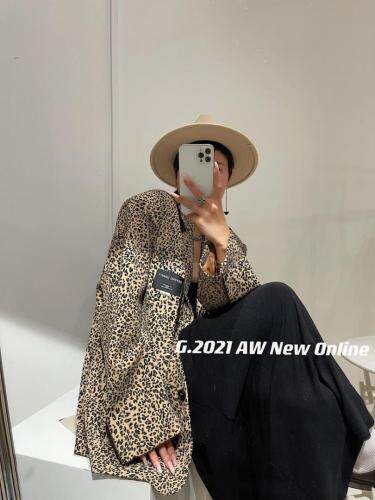 现货秋季新款豹纹西装外套两色可均码，女装西装，G