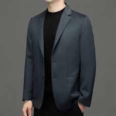 BW63695钱塘2020-2冬季新款商务休闲厚款中年男士毛呢外套P350，男装西服，钱塘207-2