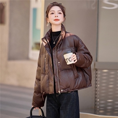 2025年冬季短款，女装羽绒服，浪花E族（衣布洛）