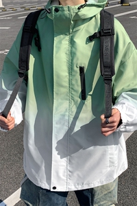 港风山系防水渐变大码M-5XL夹克男聚酯纤维JK77088P85控128图片