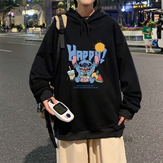 WY2077-P35加绒款-P40纯棉连帽卫衣男大码运动帽衫宽松薄外套男，男装卫衣，电商A040