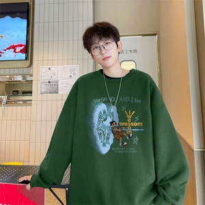 ！ 圆领卫衣男装港风长袖T恤男外套男WY242-特P23图片