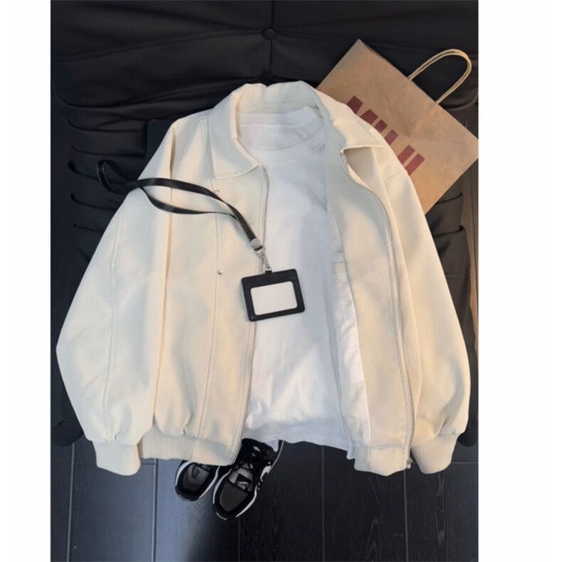 网图美式翻领纹理感PU皮夹克皮衣机车服外套JK508-P70，男装夹克，星座1213