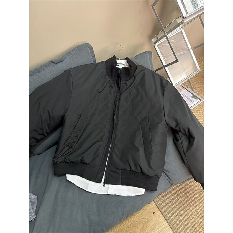 美式cleanfit廓型立领棒球棉服飞行夹克棉衣短款外套男MY6688/P80,男装夹克,电商基地A086