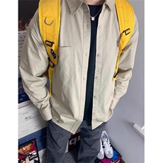 日系cityboy纯棉衬衫外套男春秋款宽松休闲百搭长袖衬衣CS53，男装衬衫，星座1116A（原606A-3）