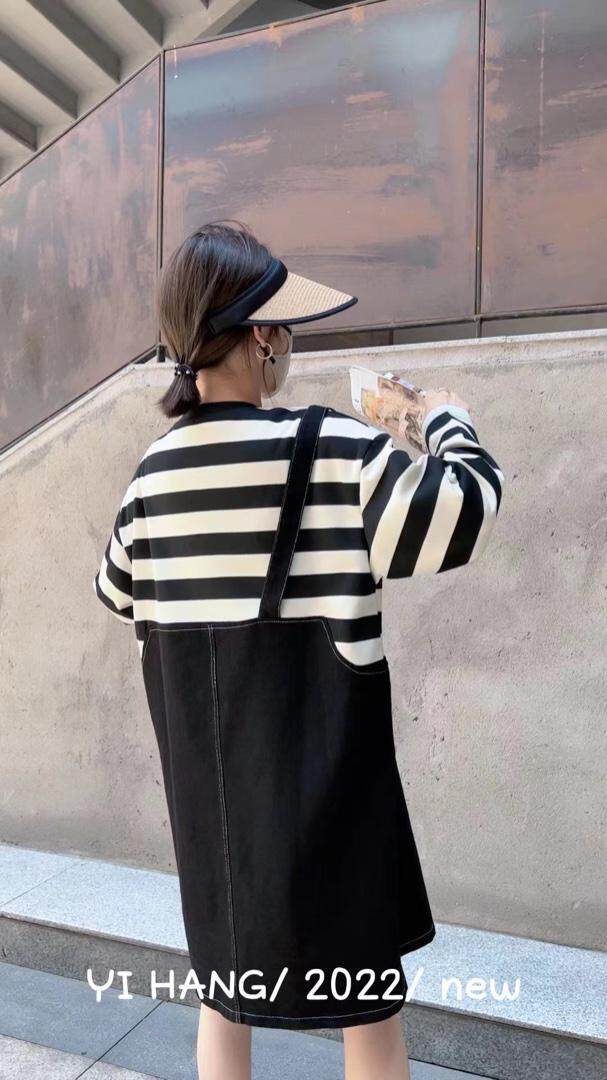 牛仔拼接裙主推主推，其它，一杭