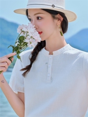 8365时尚刺绣上衣+印花半裙套装（可分开购买），女装套装/套裙，倪叶myz