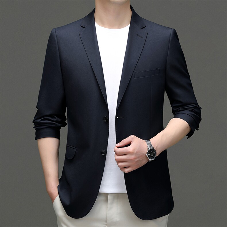 秋季新款西装男西服简约外套羊毛西服商务休闲小西装单西，男装西服，电商B360