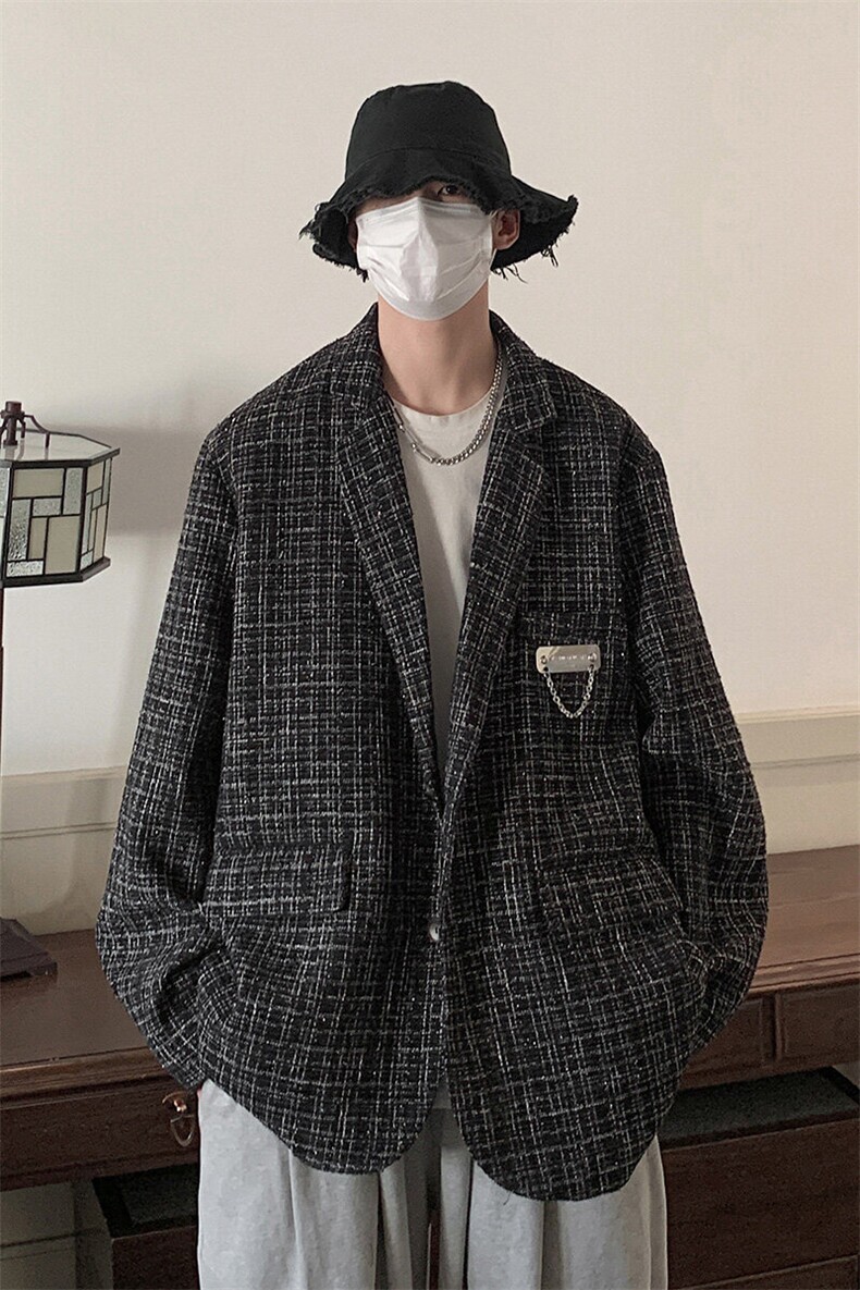 小香风港风西服男休闲大码情侣西装男外套XF8746P95控128,男装西服,星座227-7