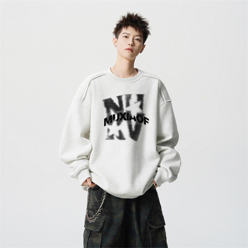 得物供货、重磅420克现货 圆领卫衣宽松HD019-1-WY2774LL-P35图片