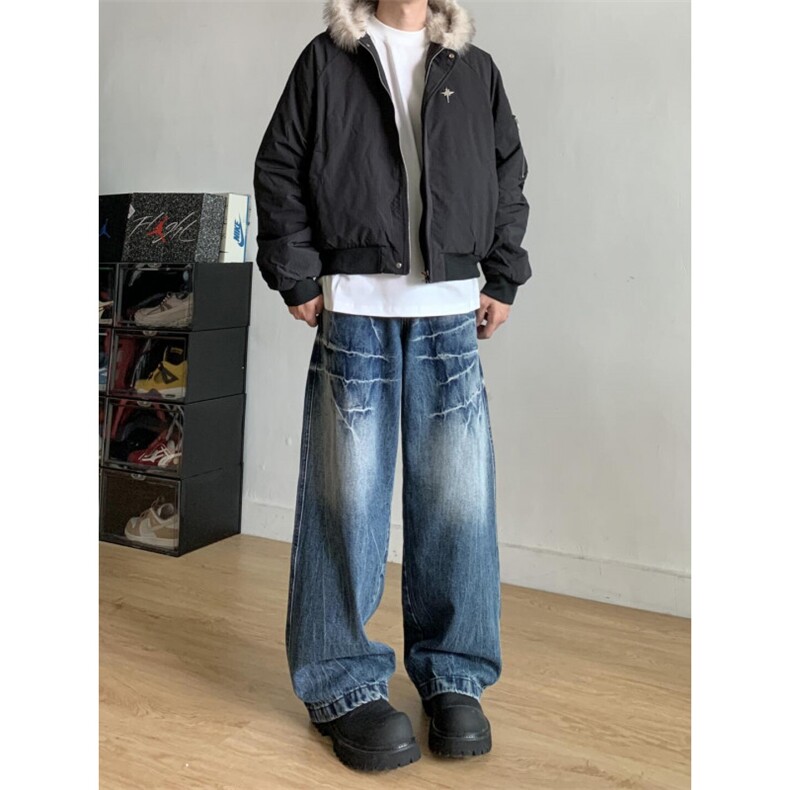 【有货】HY773LL-特P102美拉德咖棕色棉服外套男高级感加棉夹克,男装夹克,星座1007（原301D）