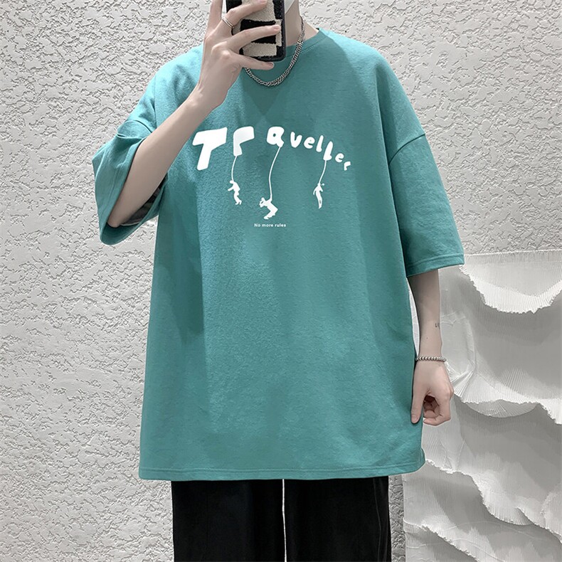 230g重磅纯棉短袖t恤男大码半袖半截袖DX17449-P20,男装T恤,电商A040