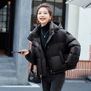（bao款）90白鸭绒2024新款韩版时尚连帽短款羽绒服外套女图片