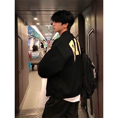 J9908-P58美式潮牌高街刺绣痞帅飞行夹克棒球服外套，男装夹克，星座617A-2