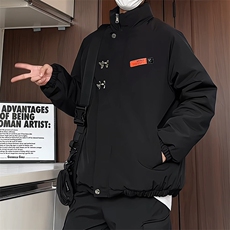 MY102J/P85冬季新款飞机扣棉衣男新中式加棉加厚棉袄外套新款棉服，男装棉衣，电商基地A050
