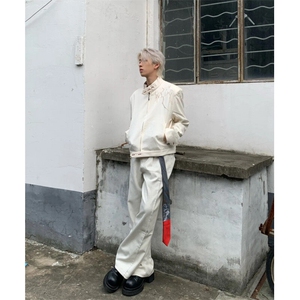 Hype yourself短款垫肩荆棘夹克外套男款美式高街痞帅立领棒球服图片