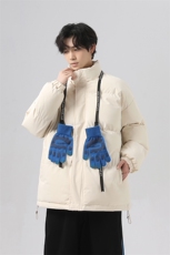 主推！三防面料加绒加厚立领大码棉衣羽绒服男MY1266-特批68，男装羽绒服，星座610B-1