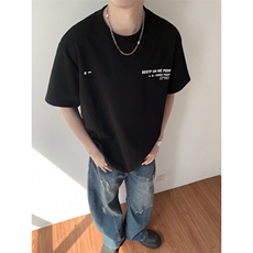 t恤男款夏季短袖cleanfit美式复古百搭上衣服T0125-P40，男装T恤，星座308B-2