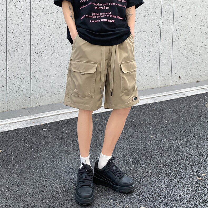 工装短裤男潮牌ins宽松休闲潮流外穿中裤五分裤DK0722-P38,男装牛仔裤,星座308B-2