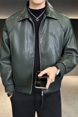 2025新款秋季皮衣外套男美式复古潮牌机车服皮夹克A313-8825-P145，男装皮衣，电商A313