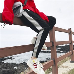 冬季运动裤男士加绒加厚裤休闲裤小脚哈伦保暖卫裤DS276T图片