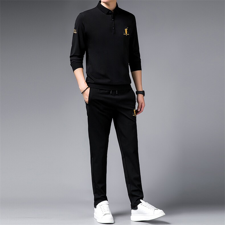 SA9668-2钱塘2020-2中年男士冬季厚款新款时尚休闲百搭套装P152,男装休闲套装,钱塘207-2