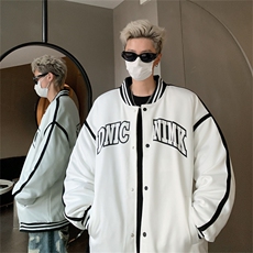 B359-WH8810-特P88限价129高品质加厚夹棉棒球服男生外套美式棉服，男装棉衣，电商B359