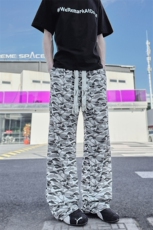 XK60001-P28男夏季薄款慵懒松弛感美式休闲阔腿直筒裤，男装休闲裤，电商A178