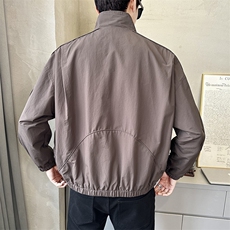 春季外套男士美式潮流立领宽松时尚拼接痞帅休闲夹克JK6507-P130，男装夹克，电商A237