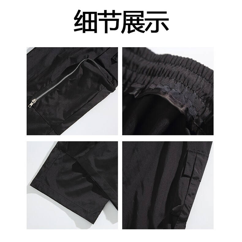 美式高街简约潮流工装多口袋休闲裤直筒长裤25XK67079特批45,男装工装外套,电商A042