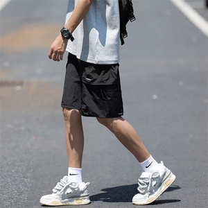 机能工装短裤男士夏季薄款大码宽松裤衩美式潮牌休闲速干五分裤图片