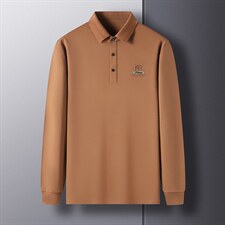 D66159钱塘2020-2中年男士春秋新款百搭时尚休闲长袖T恤P63，男装T恤，钱塘207-2