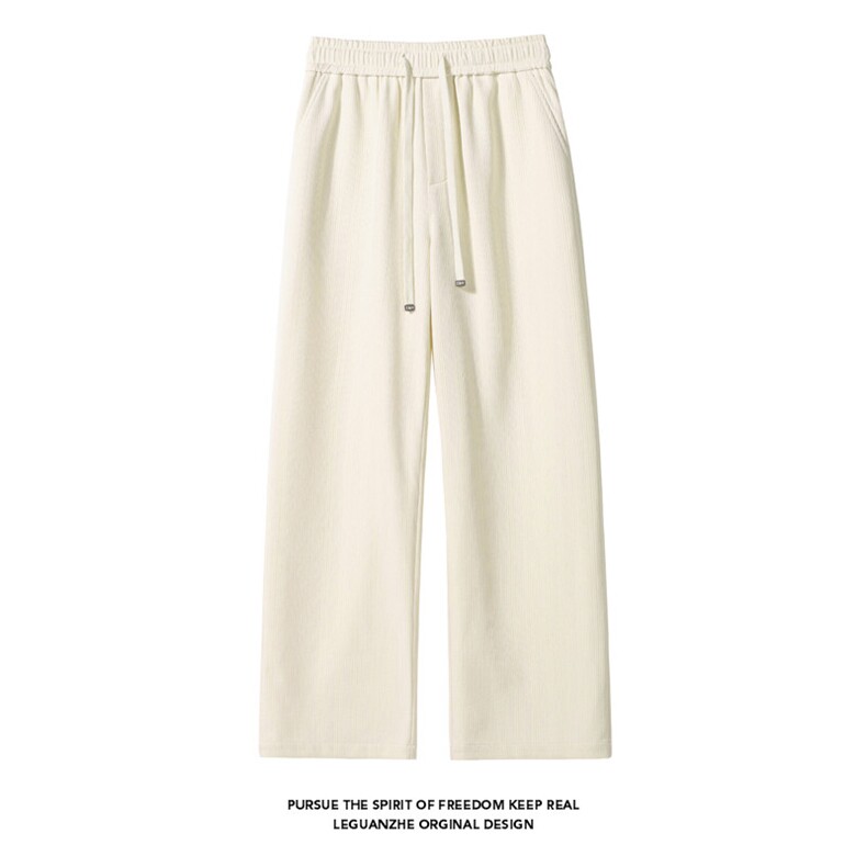 2025春季新款白底大码垂感提花冰丝裤M-5XHK25110-特P25，男装休闲裤，电商A022