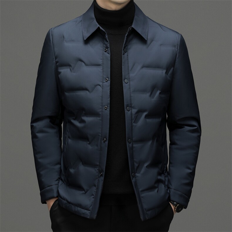 CSYR98203钱塘2020-2冬季厚款商务休闲翻领中年男士羽绒服P185,男装羽绒服,钱塘207-2