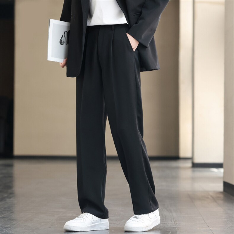 夏季冰丝薄款男士时尚修身休闲百搭直筒小西裤XZ310B-3-K8871-P40,男装西裤,星座310B-3