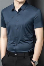 R-QG2516夏季新款男士无痕短袖衬衣百搭衬衫商务男装，男装T恤，电商B360
