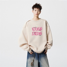 得物供货、重磅420克现货圆领卫衣宽松HD019-1-WY2768LL-P35，男装卫衣，电商019-1