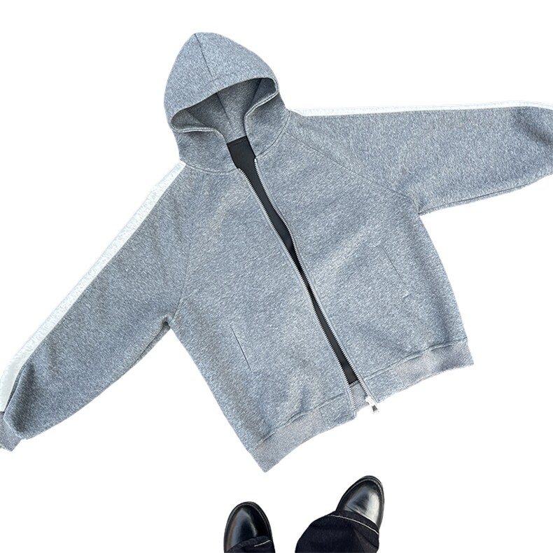 重磅拼色男女连帽卫衣特P60M-3XL,男装卫衣,电商B325