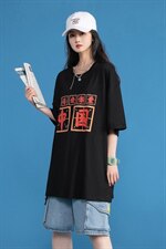 夏季爱印花中性风三色宽松T恤A071-5502-P25（控38），男装T恤，电商A071