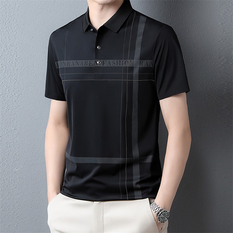 上衣纯色短袖2023百搭翻领衬衫潮流宽松夏季POLO衫ZG1358-P70,男装T恤,星座1105-3