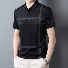 上衣纯色短袖2023百搭翻领衬衫潮流宽松夏季POLO衫ZG1358-P70，男装T恤，星座1105-3