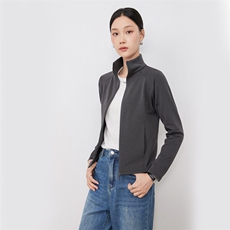 2025年秋季新款立领拉链针织女士开衫外套时尚休闲通勤百搭，女装针织衫/毛衣，硕诚羊绒