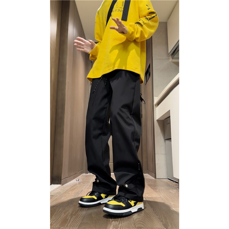 抖音品质机能防水裤脚按扣宽松百搭冲锋裤B315-K23545-p50控68,男装休闲裤,电商B315