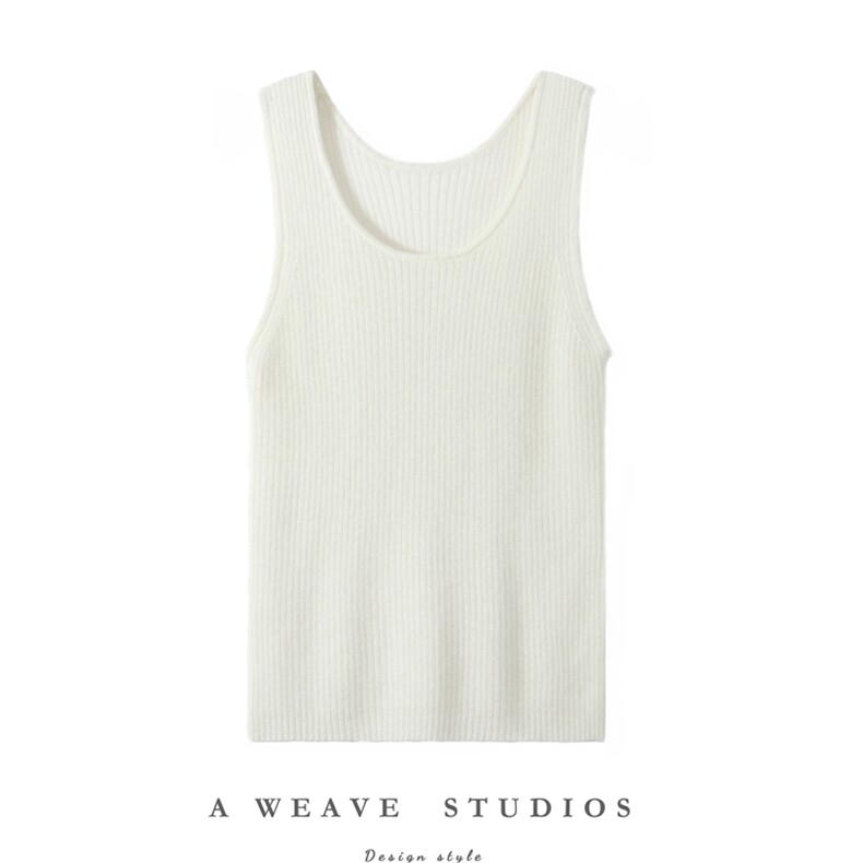 2025秋冬新款女羊绒衫100纯羊绒厚款U领纯色羊绒上衣羊绒无袖背心，女装羊绒衫，飞艺羊绒