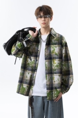 秋季格子衬衫休闲内搭衬衣高级感外套男C2239-特P28/CJ9741-特P42，男装衬衫，电商A007
