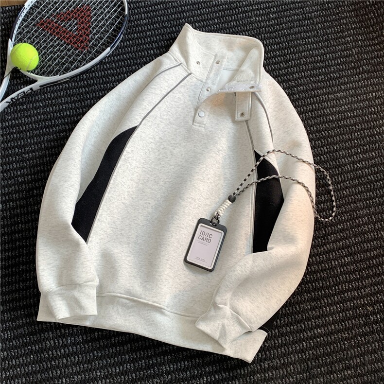 ！815A-W2241-P70控982025新款重磅拼接长袖卫衣上衣套头潮,男装卫衣,星座815A