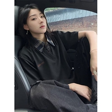 假两件衬衫领polo衫短袖t恤男女刺绣穿搭夏休闲百搭港风PD912，男装T恤，星座1116A（原606A-3）