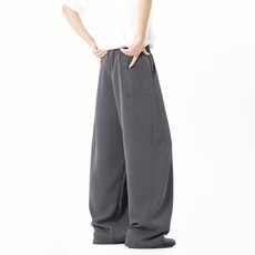 美式凉感休闲裤男新款夏季潮牌cleanfit运动长裤垂感宽松直筒裤子，女装休闲裤，星座715-4