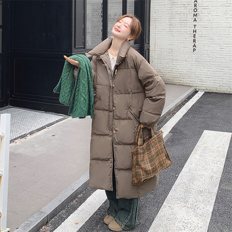 现-货【新款首-发】90%白鸭绒韩版宽松加厚外套1857款-P320-K430,女装羽绒服,浙宝285（原212）