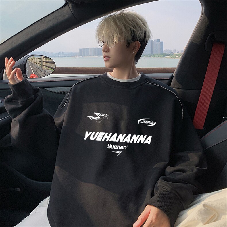 360克重磅图拉链华棉圆领卫衣【有货】C403A-YL25377LL-P45,男装卫衣,电商C403A